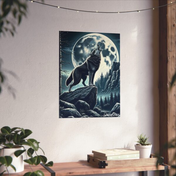 Wolf Howling WD-D001 By Wyldesigns Matte Vertical Posters - Image 14