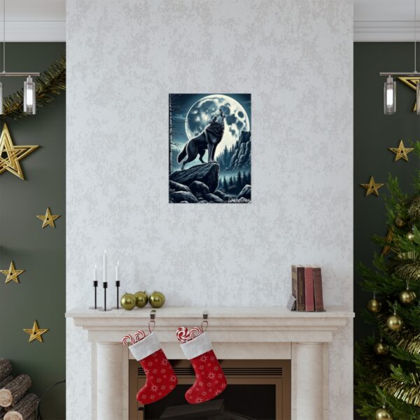 Wolf Howling WD-D001 By Wyldesigns Matte Vertical Posters - Image 15