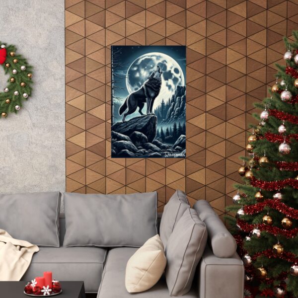 Wolf Howling WD-D001 By Wyldesigns Matte Vertical Posters - Image 20