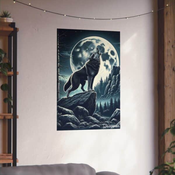 Wolf Howling WD-D001 By Wyldesigns Matte Vertical Posters - Image 22