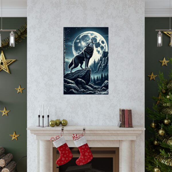 Wolf Howling WD-D001 By Wyldesigns Matte Vertical Posters - Image 23