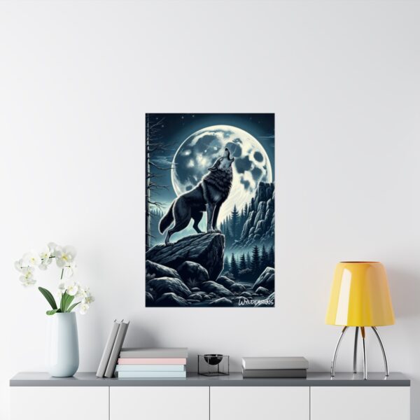 Wolf Howling WD-D001 By Wyldesigns Matte Vertical Posters - Image 24